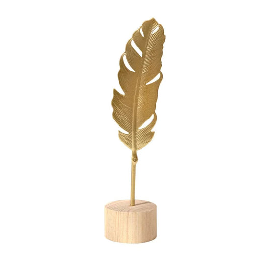 Gold Feather Stand