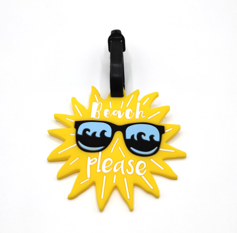 Beach Please Luggage Tag