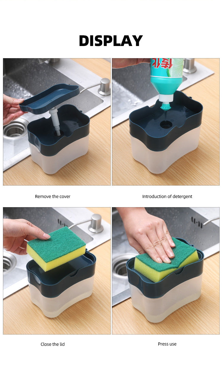 2-in-1 Soap Dispenser with Sponge