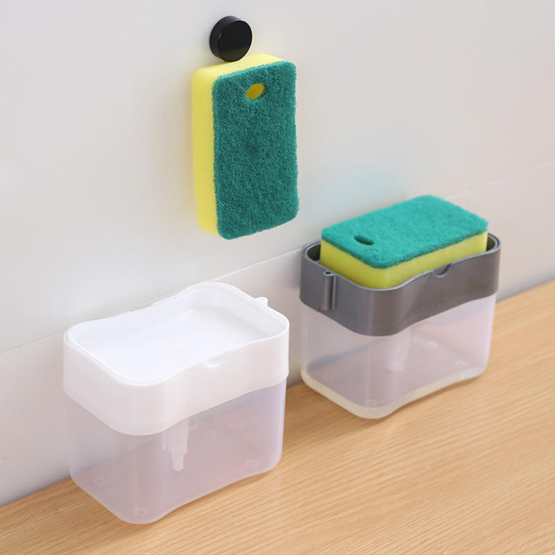 2-in-1 Soap Dispenser with Sponge