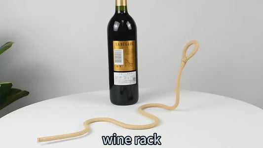 Suspended Rope Wine Holder